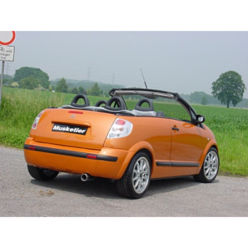 Musketier Citroën C3 Pluriel einddemper rvs 1xØ90 mm