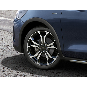 Ford Focus (04/2018 - ..) alloy wheel 18" 5 X 2-spoke Y design, Black Machined