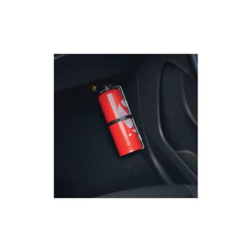 Fire extinguisher with strap 
