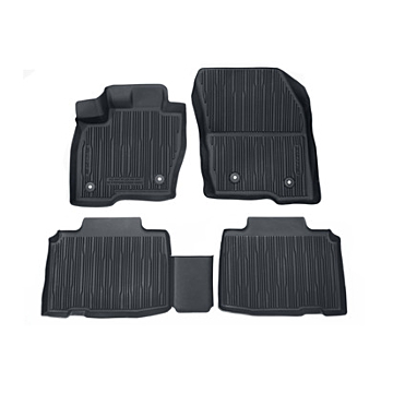 Ford Edge (01/2016 - ..) floor mats all-weather front and rear, black