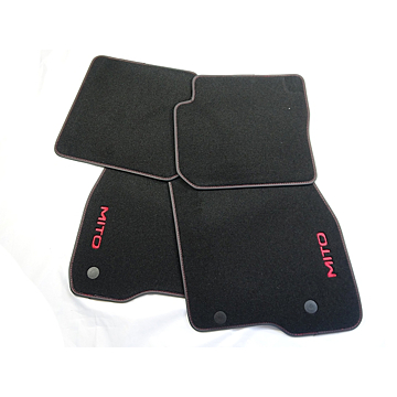 Alfa Romeo Mito floor mats velour (LHD) black