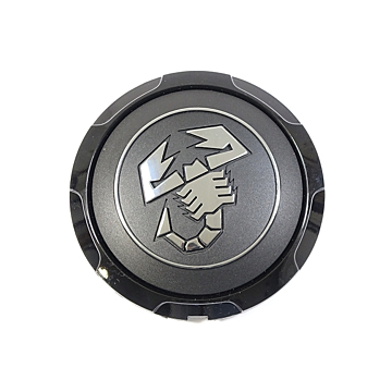 Abarth 500 naafkap zwart / donkergrijs