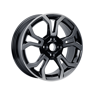 Ford Ecosport (10/2017 - ..) alloy wheel 17" 5 x 2-spoke design, Absolute Black polished