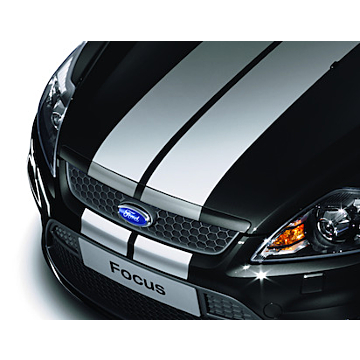 Ford Focus (01/2008 - 12/2010) GT-Stripingset voor voor- en achterbumper, wit