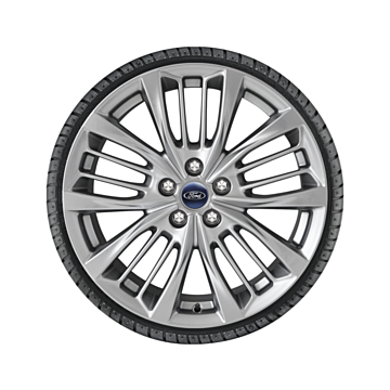 Ford Kuga (12/2019 - ..) alloy wheel with winter tire 18", 5 x 4-spoke design, silver