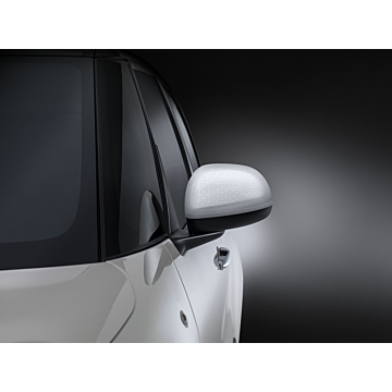 Fiat 500L spiegelkappen wit met keramiek-effect
