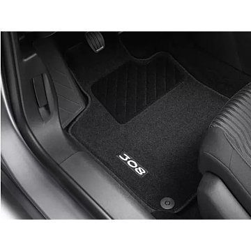 Peugeot 308 (2013 - 2021) floor mats needle felt LHD