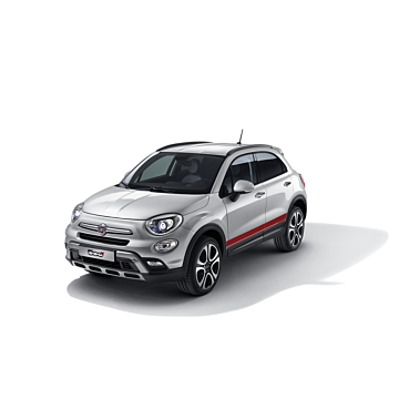 Fiat 500X decals side red