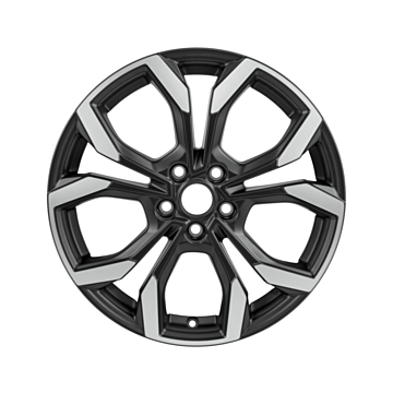Ford Puma (10/2019 - ..) alloy wheel 18" 5 x 2-spoke design, matte black polished