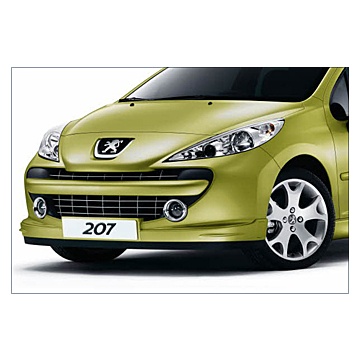 Peugeot 207 front bumper spoiler NOT for SPORT till 2009