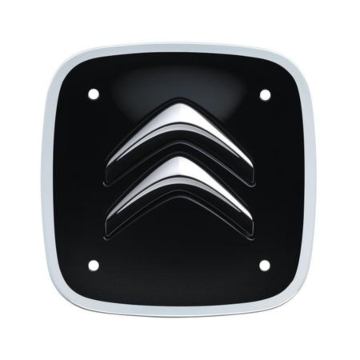 Citroen hub caps set of 4 black and white square