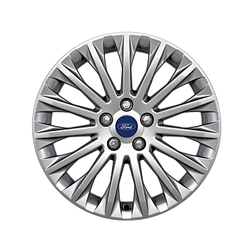 Ford C-MAX (11/2010 - 09/2018) / Focus (01/2011 - 03/2018) alloy wheel 17" 15-spoke design, silver