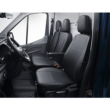 Ford Transit (01/2014 - ..) premium seat cover for driver's seat, black artificial leather