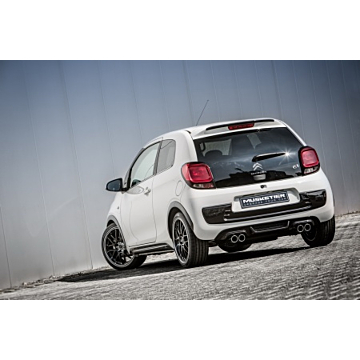 Musketier Citroën C1 2014 - .. rear bumper for duplex-exhaust black