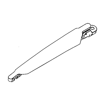 Opel Astra H / Corsa E rear wiper arm