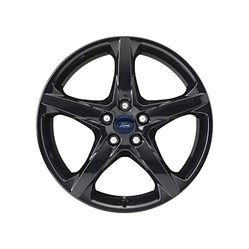 Ford C-MAX (11/2010 - 09/2018) / Focus (01/2011 - 03/2018) lichtmetalen velg 18" 5-spaaks design, Absolute Black