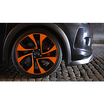 Citroën DS3 (2011 - 2018)R 18" 4-holes wheel Vortex orange / black