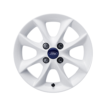 Ford Ka 09/2008 - 2016 alloy wheel 14" 4 x 2-spoke design, Frozen White