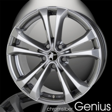 Musketier Peugeot 407 alloy wheel Genius 7,5Jx17 chrome/silver