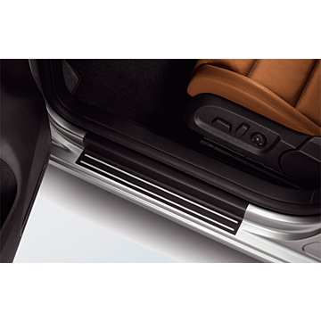 Volkswagen Golf 6 scuff plates black / silver (5-drs / estate)