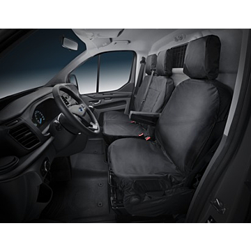Ford Transit (01/2014 - ..) / Transit Custom (08/2012 - 09/2023) seat cover for driver's seat, black