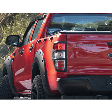 Ford Ranger (2012 - 11/2022) Pickup Attitude set taillight covers trim in matte black