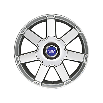 Ford Focus (07/2004 - 12/2010) lichtmetalen velg 18" 7-spaaks design, gepolijst antraciet