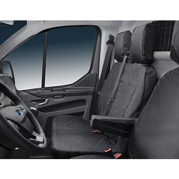 Ford Transit (01/2014 - ..) seat cover for double passenger seat, black