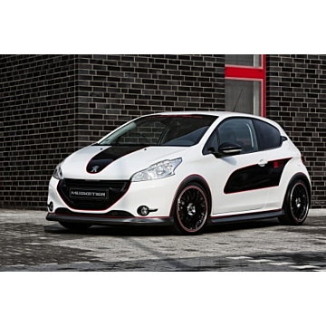 Musketier Peugeot 208 spoiler kit EnGarde , carbon-look (with duplex-sport exhaust single end pipe)