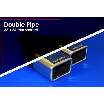 Musketier Citroën C1 sport exhaust left/right, 2x86x54 mm duplex