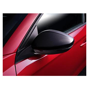 Opel Corsa F mirror caps carbon-look