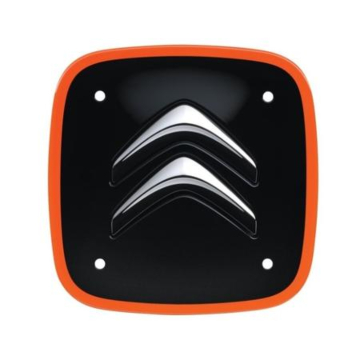 Citroen hub caps set of 4 orange square