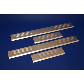 Musketier Peugeot 206 scuff plates, aluminium brushed, 4 pieces