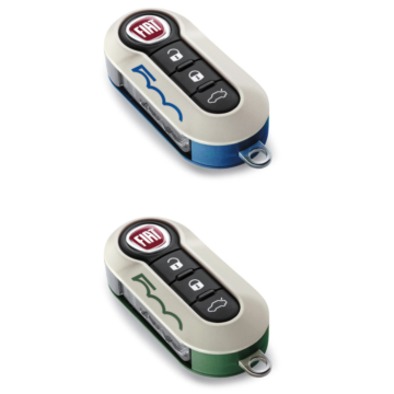 Fiat 500/500c key cover kit bicolour 500 logo