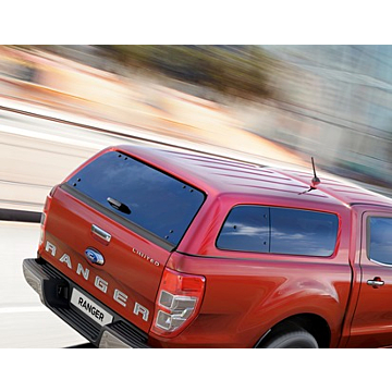 Ford Ranger (02/2019 - ..) double cab hard top with side windows, Colorado Red
