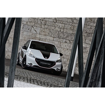 Musketier Peugeot 208 spoiler kit EnGarde , black (with duplex-sport exhaust single end pipe)