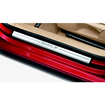 Volkswagen Golf 6 Estate scuff plates polished stainless steel