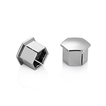 Peugeot covers for the wheel bolts chrome diameter 17mm