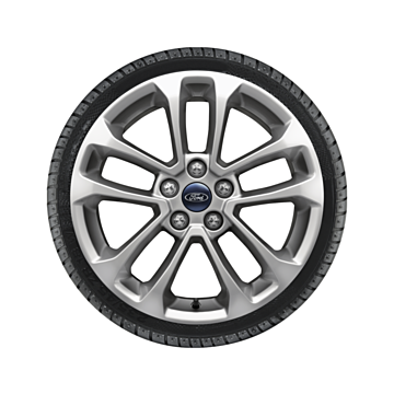 Ford Kuga (12/2019 - ..) alloy wheel with winter tire 17", 5 x 2-spoke design, silver