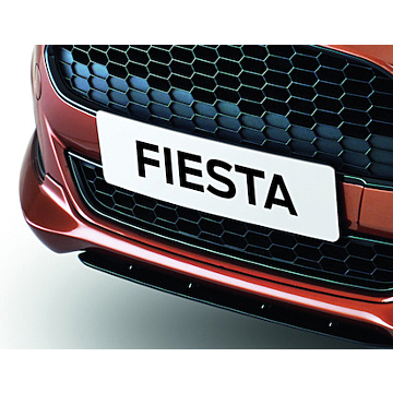 Ford Fiesta (11/2012 - 06/2017) front bumper splitter black