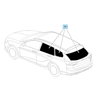 Opel Insignia B Sports Tourer sun shades set