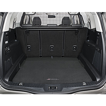 Ford S-MAX (05/2015 - 06/2019) trunk mat black, with S-MAX logo (5-seater)