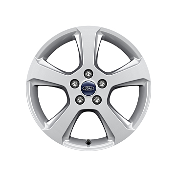 Ford alloy wheel 17" 5-spoke design, sparkle silver