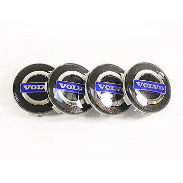 Volvo hub caps, dark grey (set of 4)