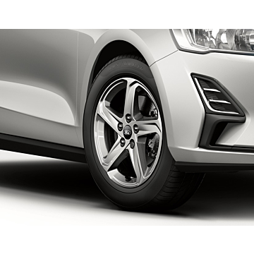 Ford FOCUS ALLOY WHEEL 16" 5-SPOKE "EASY-TO-CLEAN" DESIGN, DARK SPARKLE
