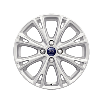 Ford Fiesta (09/2008 - 06/2017) alloy wheel 17" 8-spoke design, Sparkle silver