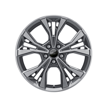 Ford C-MAX (11/2010 - 09/2018) / Focus (01/2011 - 03/2018) / Mondeo (09/2014 - ..) alloy wheel 18" 5x2-spoke design, anthracite / gray ST-Line 182 Limited Edition