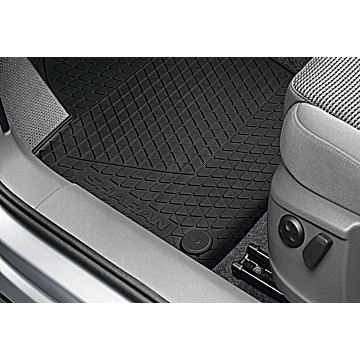 Volkswagen Sharan 2010 - .. floor mats rubber, front