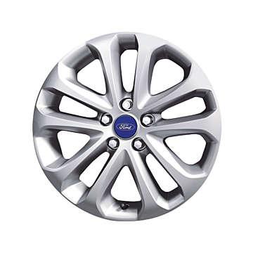 Ford alloy wheel 17" 5 x 2-spoke design, silver