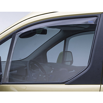 Ford Tourneo Connect / Transit Connect (10/2013 - 03/2024) wind deflectors, side window for front door windows, light gray